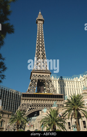 Nevada Las Vegas Paris Hotel Casino Torre Eiffel Ristorante Foto Stock