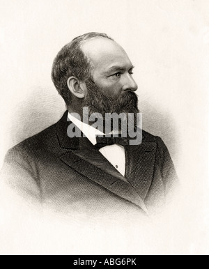 James Abram Garfield, 1831 - 1881. 20° Presidente degli Stati Uniti. Foto Stock