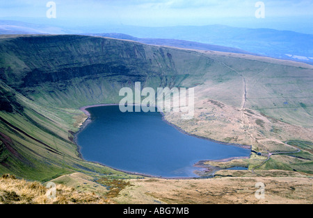 Llyn Y Fach ventola da Picws Du Camarthen ventola Foto Stock