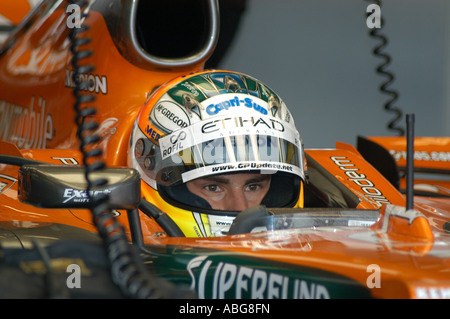 Adrian Sutil (GER) durante un test di Formula Uno 2007 Foto Stock