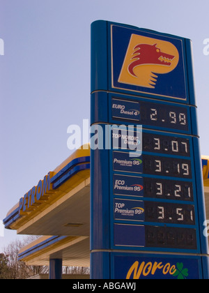 Stazione di gas della società Petrom in Suceava, Romania Foto Stock