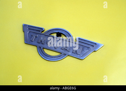 Trojan car badge. Inglese Il costruttore di auto 1961 al 1965 Foto Stock