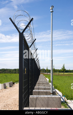 Recinzione di sicurezza per proteggere il vertice G8 di Heiligendamm, Meclemburgo-Pomerania, Germania Foto Stock