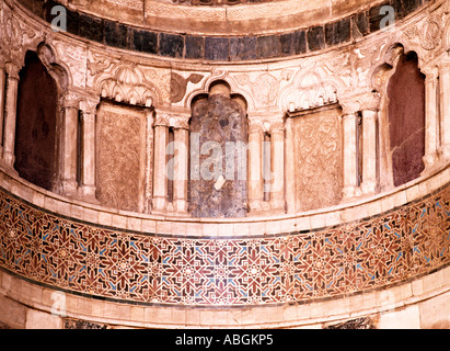 L'Egitto, al Cairo, la Moschea di Aqsunqur, dettaglio del mihrab Foto Stock