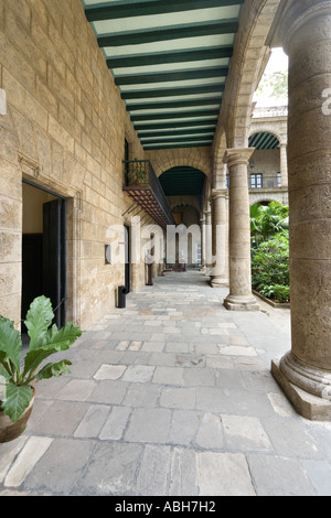 Palacio de los Capitanes Generales, Plaza de Armas, la Habana Vieja, Havana, Cuba Foto Stock