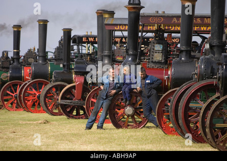 I motori a trazione a vapore a Rougham equo nel Suffolk nel giugno 2007 Foto Stock