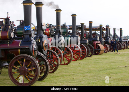 I motori a trazione a vapore a Rougham equo nel Suffolk nel giugno 2007 Foto Stock