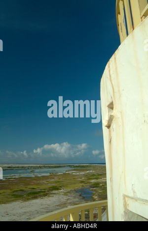 Vista su Bonaire dal Willemstoren faro ad estremità sud Foto Stock