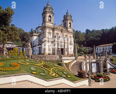 Braga Costa Verde Portogallo santuario di Bom Jesus Foto Stock