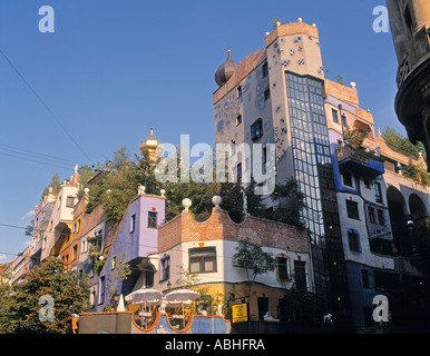 Vienna Austria Casa Hundertwasser Foto Stock