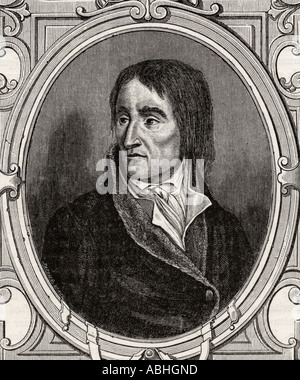 Jean Baptiste Carrier, 1756 - 1794. Politico francese, democratico radicale durante la Rivoluzione francese. Foto Stock