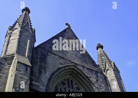 Dettaglio, East End di Dunkeld Cathedral, Dunkeld Perthshire, Scotland, Regno Unito. Foto Stock