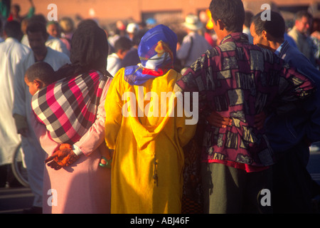 Djemaa el Fna a Marrakech Marocco Africa del nord Foto Stock
