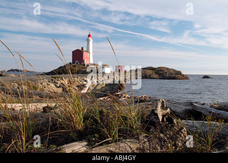 Fisgard Light house off Victoria, Isola di Vancouver Foto Stock