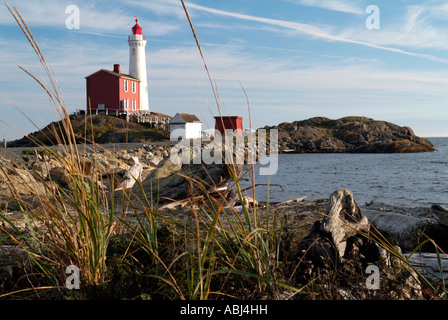 Fisgard Light house off Victoria, Isola di Vancouver Foto Stock