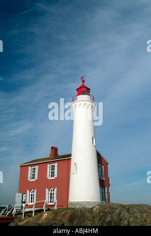 Fisgard Light house off Victoria, Isola di Vancouver Foto Stock