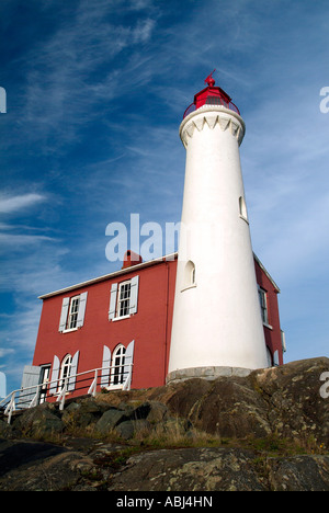 Fisgard Light house off Victoria, Isola di Vancouver Foto Stock