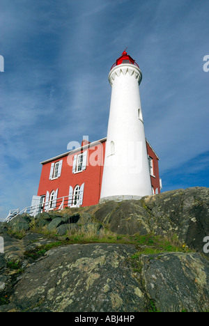 Fisgard Light house off Victoria, Isola di Vancouver Foto Stock