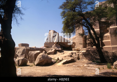 Il Ramesseum Tebe Egitto Foto Stock