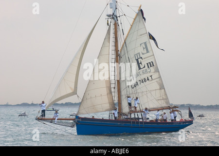 La Eleonora Maria a Trafalgar 200 e revisione della flotta Portsmouth il 28 giugno 2005 Foto Stock