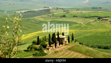 Tuscan farm houses Tuscany Italy Foto Stock