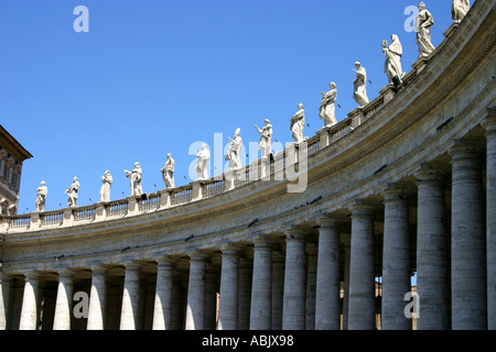 Roma Vaticano Il Colonnato del Bernini, Italia Foto Stock