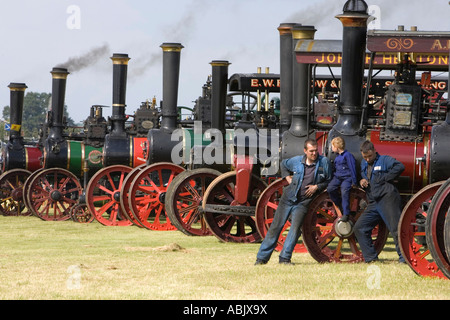 I motori a trazione a vapore a Rougham equo nel Suffolk nel giugno 2007 Foto Stock