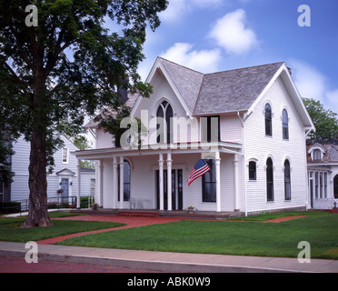 Luogo di nascita di Maria Amelia Earhart - famoso aviatore femmina - Atchison, Kansas USA Foto Stock