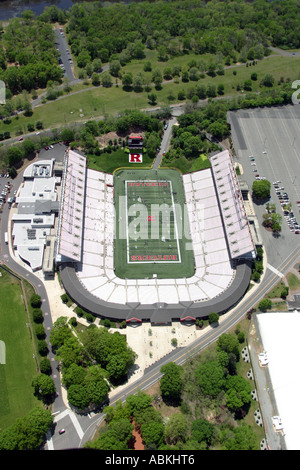 Vista aerea della Rutgers University Stadium nella città di New Brunswick, New Jersey, U.S.A. Foto Stock
