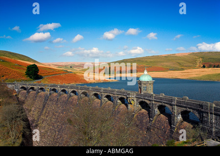 Orizzontale foto a colori di Craig Goch diga e serbatoio, Powys, Wales, Regno Unito Foto Stock