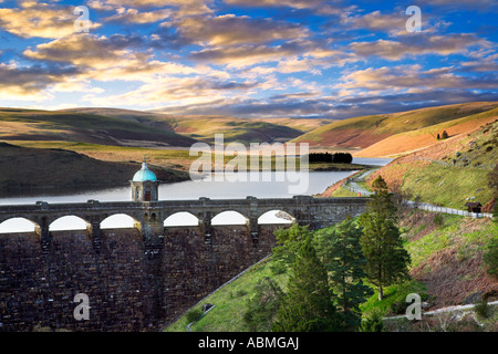 Orizzontale foto a colori di Craig Goch diga e serbatoio, Powys, Wales, Regno Unito Foto Stock