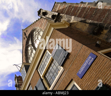 Oude Kerk un paradiso nel centro del quartiere a luci rosse di Amsterdam Olanda Foto Stock