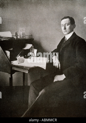 Guglielmo Giovanni Maria Marconi, 1° Marchese di Marconi, 1874 - 1937. Inventore e ingegnere elettrico italiano. Foto Stock