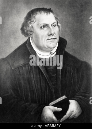 Martin Luther, 1483 - 1546. Teologo tedesco. Foto Stock