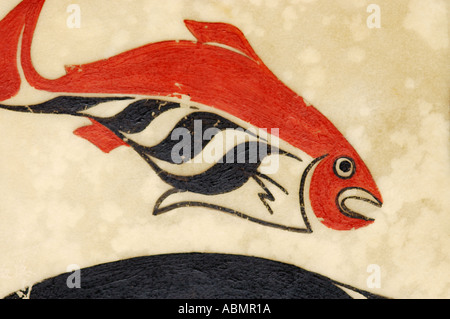 Alaska, Anchorage, Tsimshian design Foto Stock