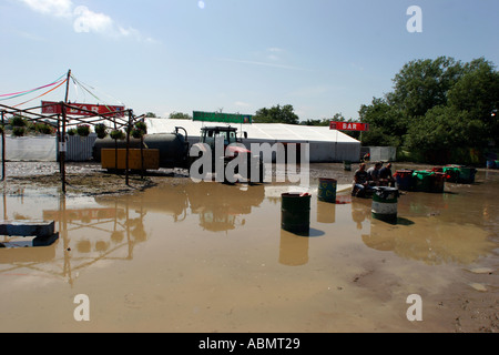 Glastonbury Festival il più grande festival di musica in Europa l'azienda agricola degna Pilton Somerset Inghilterra Foto Stock