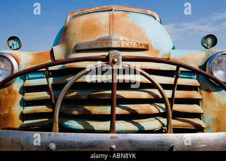 Vecchia Chevy pickup truck, Texas Hill Country, Texas, Stati Uniti d'America Foto Stock