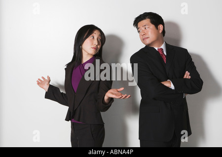 Gli imprenditori sostenendo Foto Stock