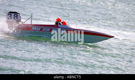 Powerboat Auckland Nuova Zelanda Foto Stock