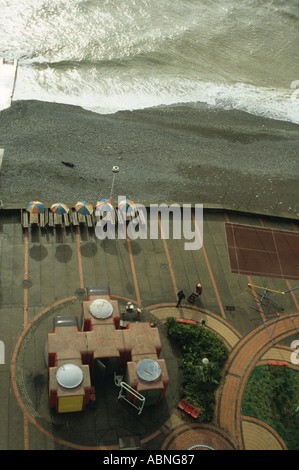 Dagomys complesso sulla spiaggia vicino a Sochi Russia meridionale Foto Stock