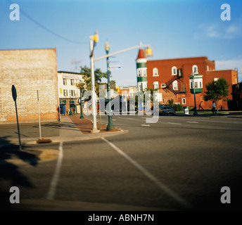 Strada di città, Sault Sainte Marie, Ontario, Canada Foto Stock