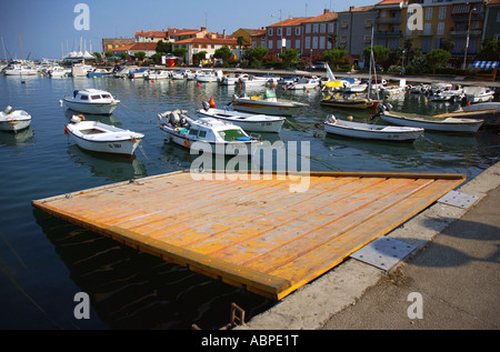 Vista Izola Primorska Istria Slovenia ex ex Iugoslavia Isola d'Istria Istria Istria slovena Est Europa orientale Foto Stock