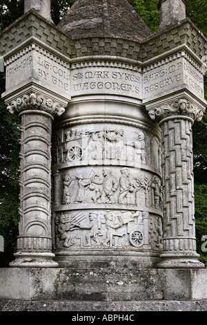 Wagoners Memorial dettaglio Sledmere Yorkshire Regno Unito Foto Stock