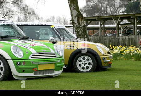 BMW Mini Cooper S presso la John Cooper sfida giorno a Goodwood Circuito motorino, Inghilterra. Foto Stock