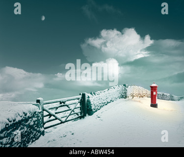 GB - GLOUCESTERSHIRE: Letterbox in Cotswolds Foto Stock