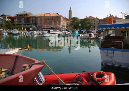 Vista Izola Primorska Istria Slovenia ex ex Iugoslavia Isola d'Istria Istria Istria slovena Est Europa orientale Foto Stock