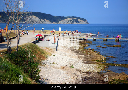 Vista Izola Primorska Istria Slovenia ex ex Iugoslavia Isola d'Istria Istria Istria slovena Est Europa orientale Foto Stock