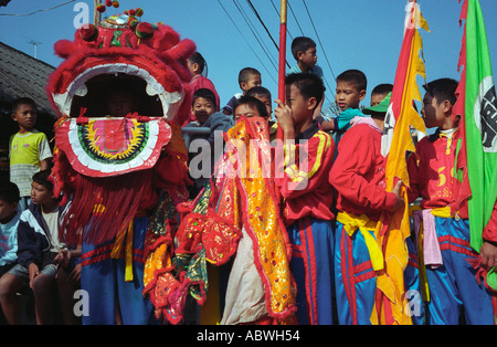 Capodanno cinese Vientiane Laos Gennaio 2004 Foto Stock