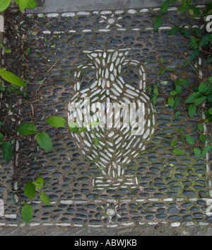 Frammento di docheiariou vera croce manastir monastero montagna monte Athos in Grecia greco ortodossa chiesa cristiana EU Europe decimo Foto Stock