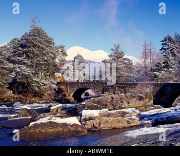 Falls of Dochart, Killin, Stirling, Scozia, Regno Unito Foto Stock